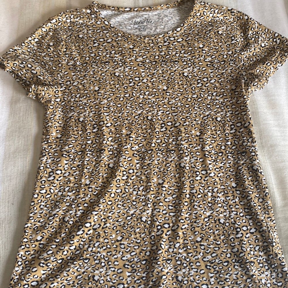 JCrew cheetah print shirt